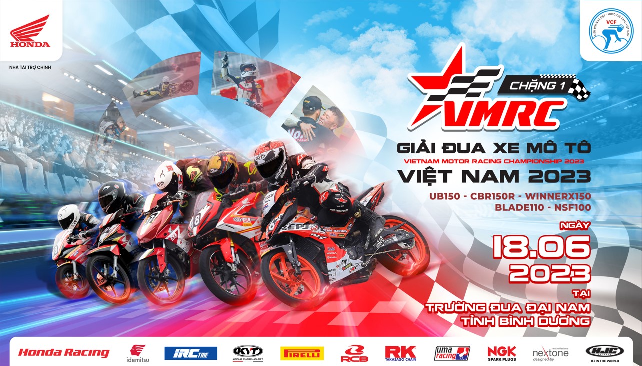 Chính thức khởi động Giải đua xe Mô tô Việt Nam - VMRC 2023 với Chặng 1 tại Bình Dương
